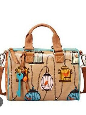 Fossil KEY PER Birdcage Convertable Shoulder Bag with Crossbody Strap